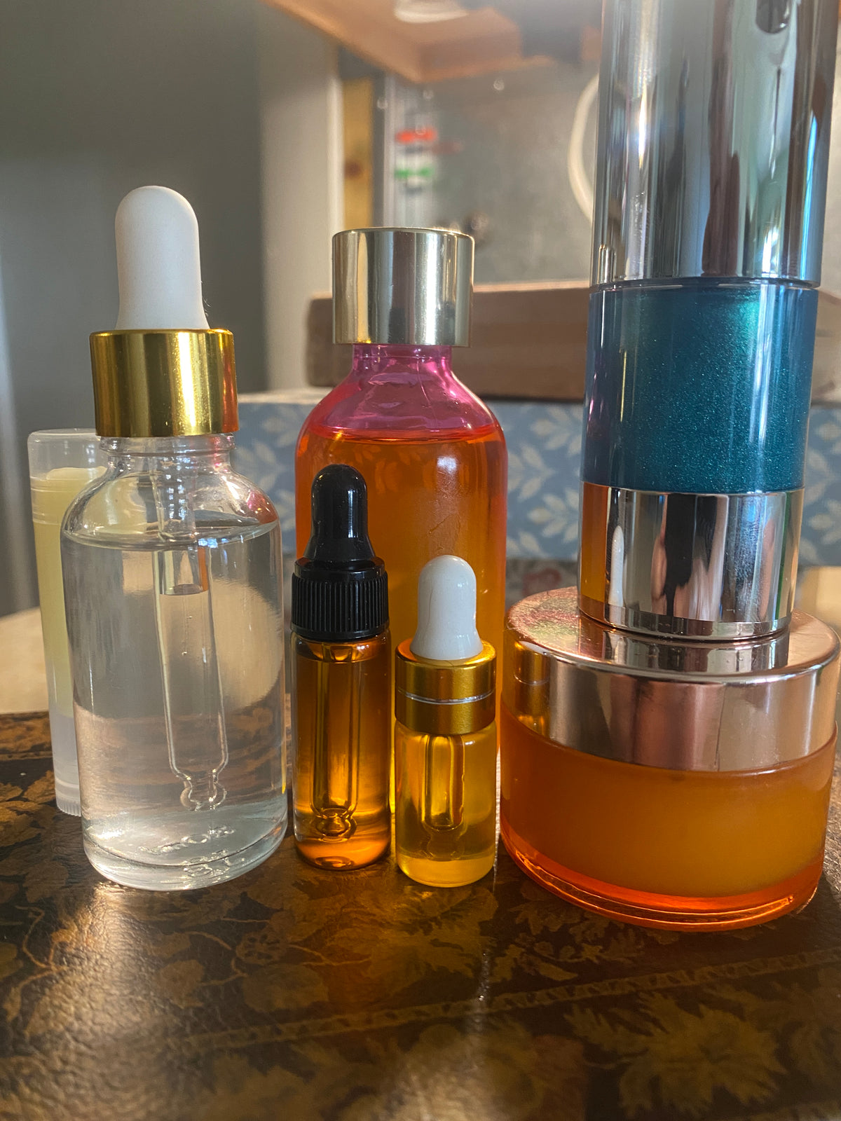 The Cosmic Deep Ritual Set full product lineup (shows two mini bottles from the Cosmic Deep Mini Ritual). The bundle contains four full-size products.