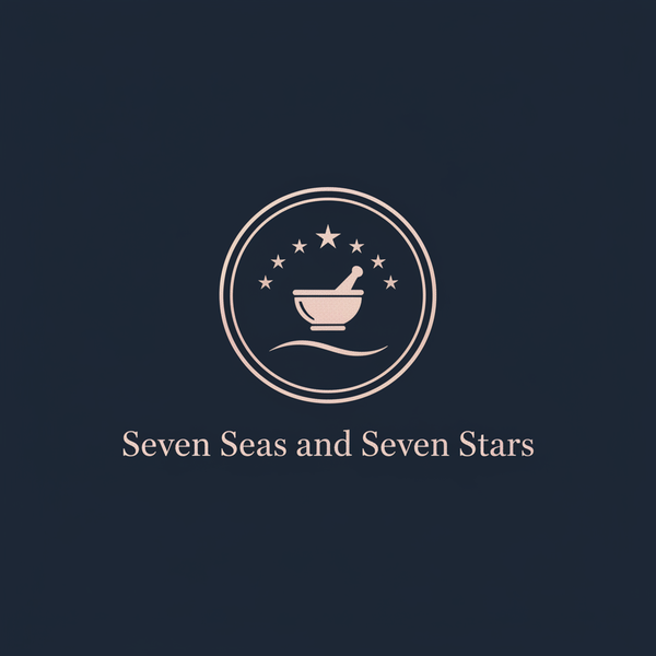 Seven Seas and Seven Stars - Navy & Buff Pink